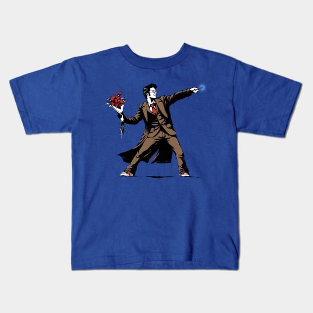 Banksy10 Kids T-Shirt by SixEyedMonster